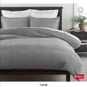Pottery Barn King Honeycomb Cotton Duvet Cover